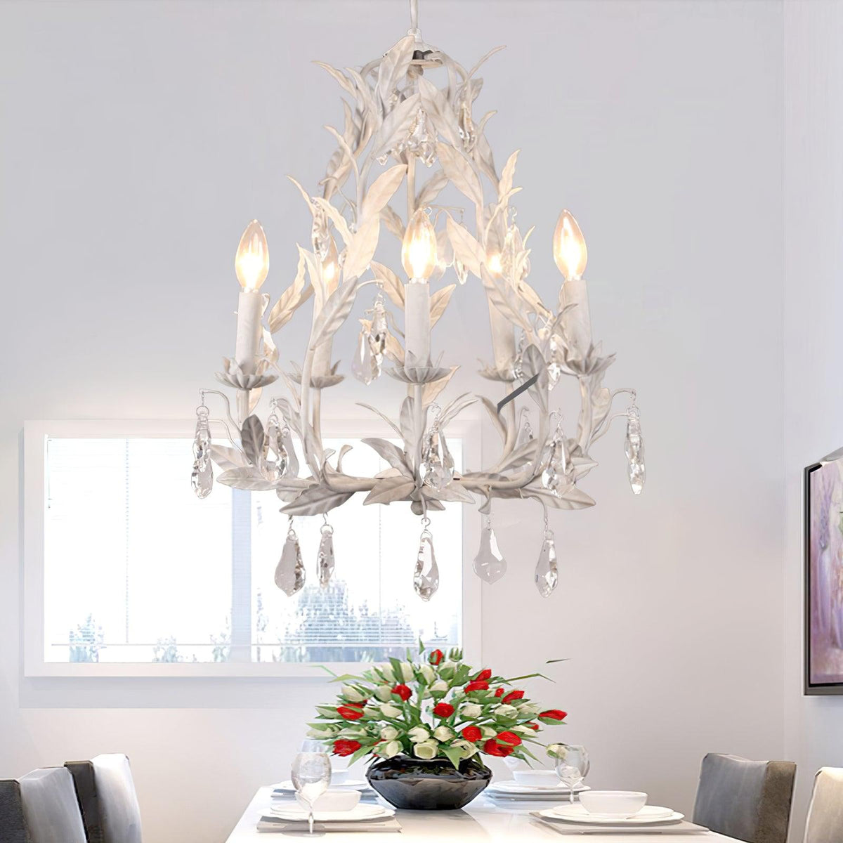 Morina Lustre en Verre Vintage