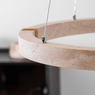Alsilis Lustre Minimaliste en Travertin-Luire