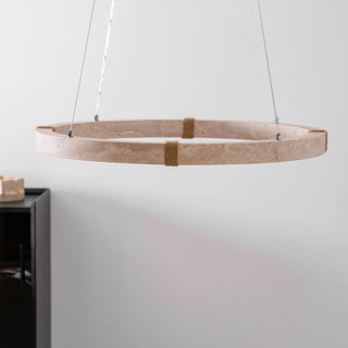 Alsilis Lustre Minimaliste en Travertin-Luire