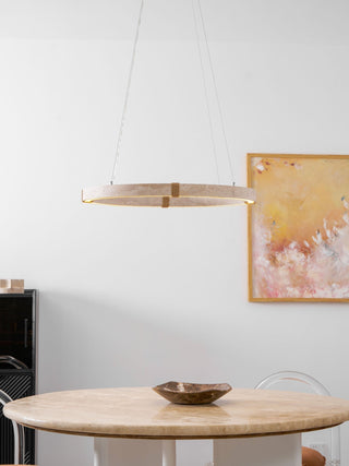 Alsilis Lustre Minimaliste en Travertin-Luire