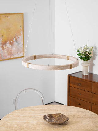 Alsilis Lustre Minimaliste en Travertin-Luire