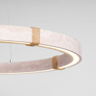 Alsilis Lustre Minimaliste en Travertin-Luire