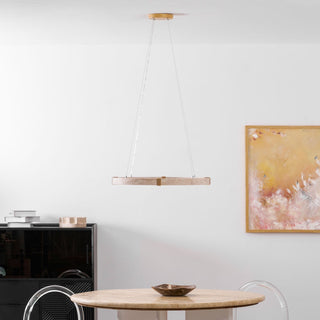 Alsilis Lustre Minimaliste en Travertin-Luire