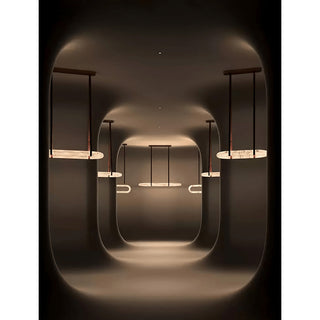 Vista Lustre Métal Albâtre Art Minimaliste Moderne-Luire