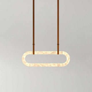 Vista Lustre Métal Albâtre Art Minimaliste Moderne-Luire