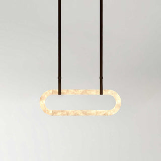 Vista Lustre Métal Albâtre Art Minimaliste Moderne-Luire