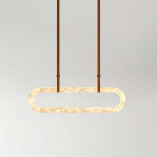 Vista Lustre Métal Albâtre Art Minimaliste Moderne-Luire