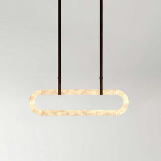 Vista Lustre Métal Albâtre Art Minimaliste Moderne-Luire
