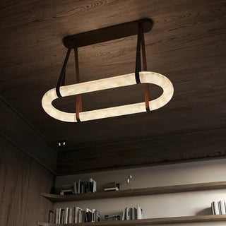Vista Lustre Métal Albâtre Art Minimaliste Moderne-Luire