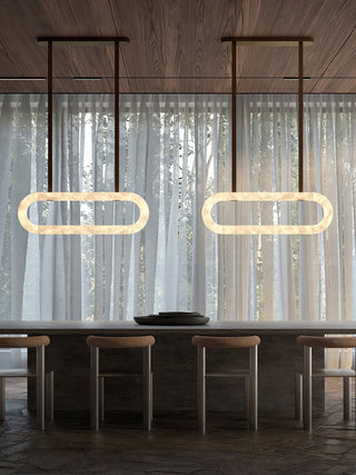 Nerina Albâtre Pendentif Lumière-Luire