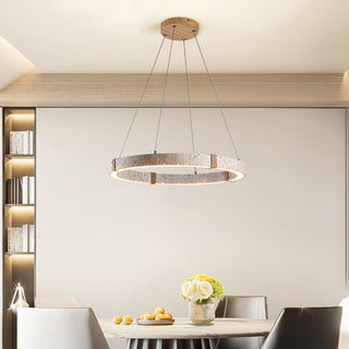 Alsilis Lustre Minimaliste en Travertin-Luire