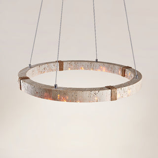 Alsilis Lustre Minimaliste en Travertin-Luire