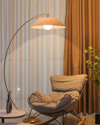 Veradin Lampadaire en Acier Et Tissu