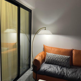 Veradin Lampadaire en Acier Et Tissu