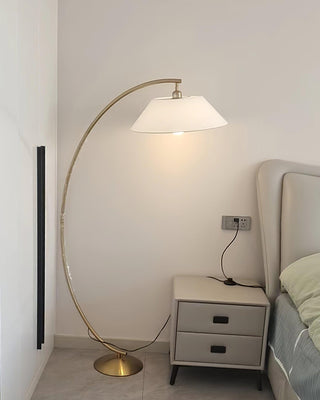 Veradin Lampadaire en Acier Et Tissu