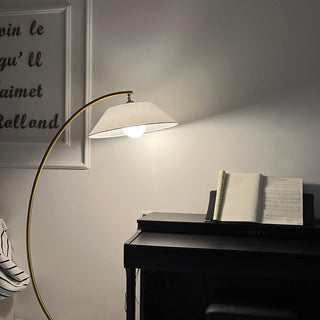 Veradin Lampadaire en Acier Et Tissu