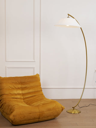 Veradin Lampadaire en Acier Et Tissu