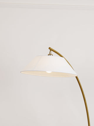 Veradin Lampadaire en Acier Et Tissu