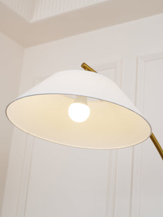 Veradin Lampadaire en Acier Et Tissu
