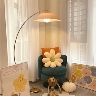 Veradin Lampadaire en Acier Et Tissu