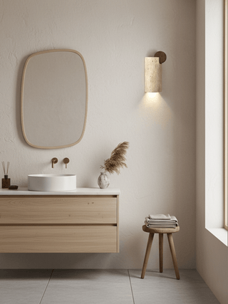 Circular Accent Wall Sconce-Neutral Decor