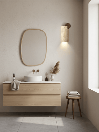 Circular Accent Wall Sconce-Neutral Decor