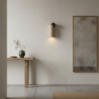 Circular Accent Wall Sconce-Neutral Decor