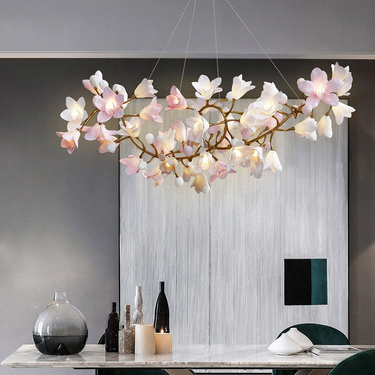 Nelivia Lustre Laiton Céramique Floraison