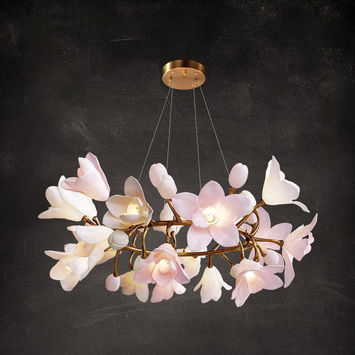 Nelivia Lustre Laiton Céramique Floraison
