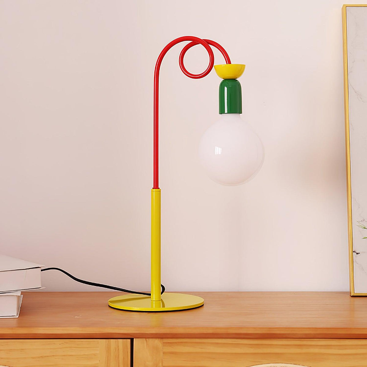 Trilo Lampe de Table en Verre Ludique