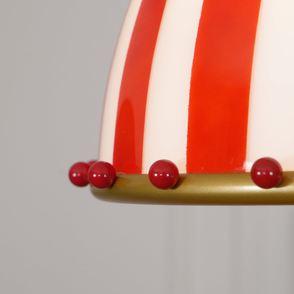 Red and white stripes Glass Pendant Lamp-Neutral Decor
