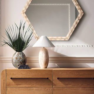 Eursolir Travertine Table Lamp-Neutral Decor