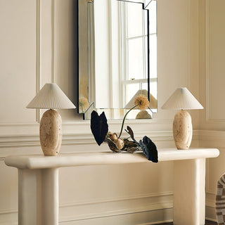 Eursolir Travertine Table Lamp-Neutral Decor
