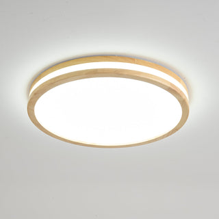 Nysilos Lampe Plafonnier Moderne Minimaliste en Bois
