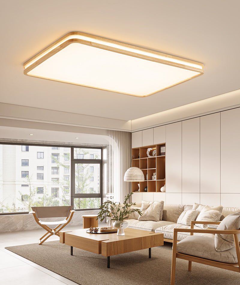 Sylvira Lampe Plafonnier Moderne Minimaliste en Bois