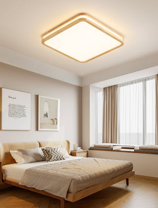Nysilos Lampe Plafonnier Moderne Minimaliste en Bois