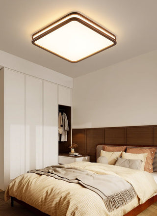 Nysilos Lampe Plafonnier Moderne Minimaliste en Bois