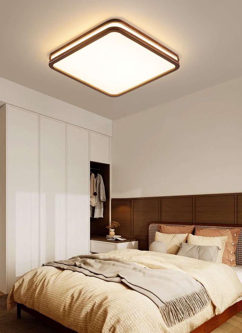 Sylvira Lampe Plafonnier Moderne Minimaliste en Bois