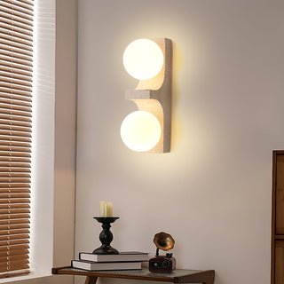 Umiren Applique Murale Minimaliste en Travertin