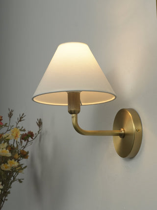 Clara Brass Wall Sconce-Neutral Decor