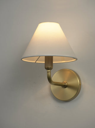 Clara Brass Wall Sconce-Neutral Decor