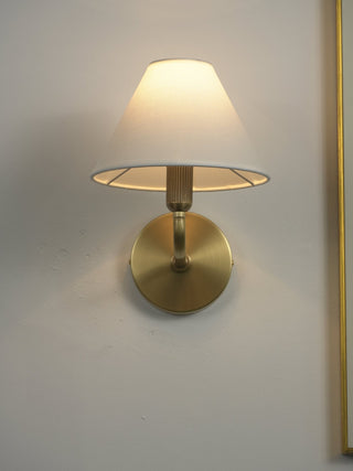 Clara Brass Wall Sconce-Neutral Decor