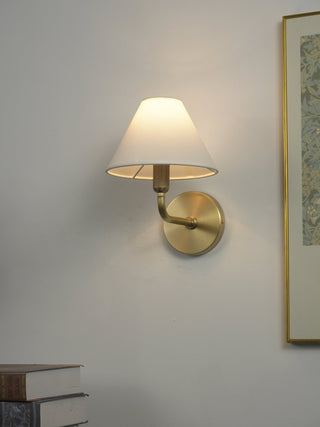 Clara Brass Wall Sconce-Neutral Decor