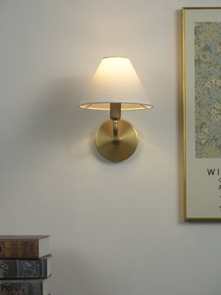 Clara Brass Wall Sconce-Neutral Decor