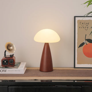 Ibisin Funge Bois Lampe de Table Contemporaine