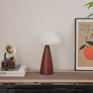 Ibisin Funge Bois Lampe de Table Contemporaine