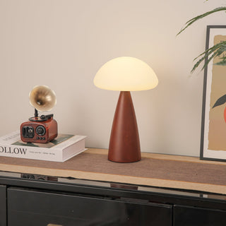 Ibisin Funge Bois Lampe de Table Contemporaine