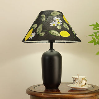 Sienna Lampe de Table en Bois Et Tissu Classique