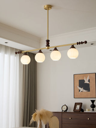Vosole Lustre Vintage en Bois à L'Élégance Traditionnelle
