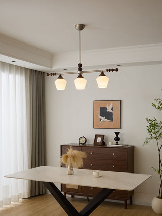 Vosole Lustre Vintage en Bois à L'Élégance Traditionnelle